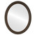 Flat Mirror - Santa Fe Oval Frame - Walnut