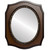 Flat Mirror - San Francisco Oval Frame - Walnut