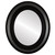 Flat Mirror - Imperial Oval Frame - Matte Black