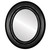 Flat Mirror - Imperial Oval Frame - Matte Black with Silver Lip