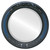 Beveled Mirror - Florence Round Frame - Royal Blue