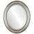 Beveled Mirror - Florence Oval Frame - Silver Shade