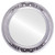 Flat Mirror - Florence Circle Frame - Silver Leaf with Black Antique