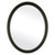 Flat Mirror - Pasadena Oval Frame - Matte Black