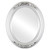 Beveled Mirror - Florence Oval Frame - Silver Spray