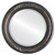 Beveled Mirror - Florence Round Frame - Vintage Walnut