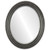 Beveled Mirror - Dorset Oval Frame - Black Silver