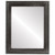 Flat Mirror - Dorset Rectangle Frame - Black Silver