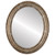 Flat Mirror - Dorset Oval Frame - Champagne Silver