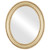 Flat Mirror - Dorset Oval Frame - Gold Leaf