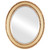 Beveled Mirror - Dorset Oval Frame - Gold Spray