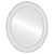 Flat Mirror - Dorset Oval Mirror - Linen White