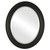 Beveled Mirror - Dorset Oval Frame - Matte Black