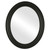 Flat Mirror - Dorset Oval Frame - Matte Black