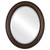 Beveled Mirror - Dorset Oval Frame - Rosewood