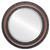 Beveled Mirror - Dorset Round Frame - Rosewood