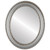 Flat Mirror - Dorset Oval Frame - Silver Shade