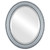 Beveled Mirror - Dorset Oval Frame - Silver Leaf with Black Antique