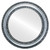 Flat Mirror - Dorset Circle Frame - Silver Leaf with Black Antique