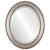 Beveled Mirror - Dorset Oval Frame - Silver Leaf with Brown Antique