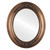 Flat Mirror - Winchester Oval Frame - Sunset Gold