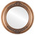 Flat Mirror - Winchester Circle Frame - Sunset Gold