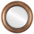 Beveled Mirror - Chicago Round Frame - Sunset Gold