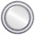 Beveled Mirror - Dorset Round Frame - Silver Spray