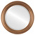 Beveled Mirror - Philadelphia Round Frame - Sunset Gold