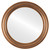 Flat Mirror - Philadelphia Circle Frame - Sunset Gold