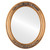 Flat Mirror - Florence Oval Frame - Sunset Gold