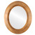 Flat Mirror - Veneto Oval Frame - Sunset Gold
