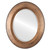 Beveled Mirror - Lombardia Oval Frame - Sunset Gold