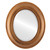 Beveled Mirror - Imperial Oval Frame - Sunset Gold