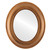 Flat Mirror - Imperial Oval Frame - Sunset Gold