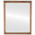 Flat Mirror - Saratoga Rectangle Frame - Sunset Gold