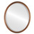 Beveled Mirror - Hamilton Oval Frame - Sunset Gold with Silver Lip