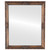 Flat Mirror - Jefferson Rectangle Frame - Sunset Gold