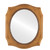 Flat Mirror - San Francisco Oval Frame - Sunset Gold
