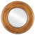 Beveled Mirror - Marquis Round Frame - Sunset Gold
