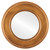 Flat Mirror - Marquis Circle Frame - Sunset Gold