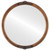Flat Mirror - Athena Circle Frame - Sunset Gold
