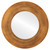 Flat Mirror - Tribeca Circle Frame - Sunset Gold