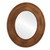 Flat Mirror - Boulevard Oval Frame - Sunset Gold