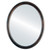 Flat Mirror - Pasadena Framed Oval Mirror - Rubbed Bronze