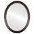 Flat Mirror - Regatta Framed Oval Mirror - Rubbed Bronze