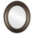Flat Mirror - Somerset Framed Oval Mirror - Rubbed Bronze