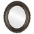 Flat Mirror - Venice Framed Oval Mirror - Rubbed Bronze