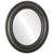 Beveled Mirror - Lancaster Oval Frame - Black Silver