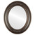 Flat Mirror - Boston Framed Oval Mirror - Rubbed Bronze